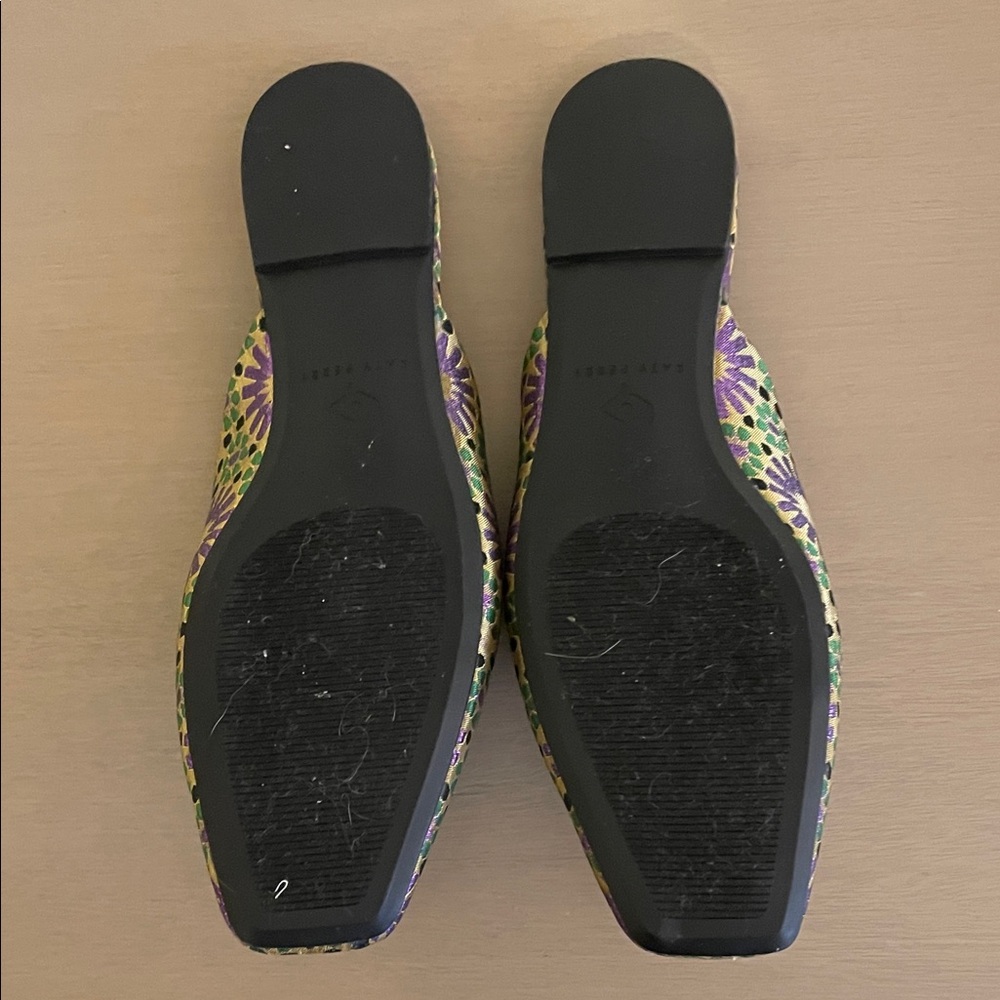 Katy Perry Evie Collection Floral Mules - Purple and Green - Picture 4 of 5